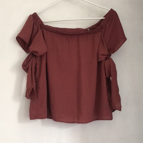 Tops - Rose Pink Off The Shoulder Flowy Blouse